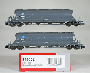 FLAISCHMANN #849002 ＤＢ（旧西ドイツ国鉄） Ｕａｃｓ-ｘ型ボギーサイロ車 ＫＶＧ　２輌セット