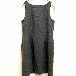 美品 ■ Sov. DOUBLE STANDARD CLOTHING ダブルスタンダードクロージング 日本製 ウール ノースリーブワンピース ジャンパースカート　A57