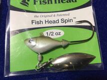 ☆ Fish Head Spin 1/2oz(14g) 4色セット バス、シーバス、タチウオ、サワラ、ヒラメ、マゴチ、青物、根魚、その他_画像4