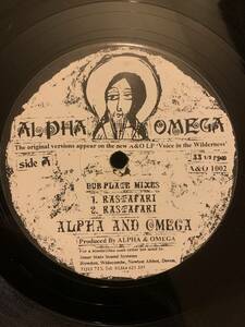  prompt decision! rare [96 year UK original record new roots Classic ] Alpha And Omega - Rastafari / Words Of Thy Mouth/10inch/ Alpha & Omega