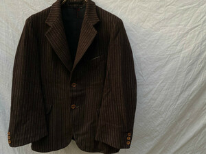 明治 大正 昭和初期 戦前 テイラード ジャケット TAILORED JACKET サックコート sack coat Aライン JAPAN VINTAGE 10s20s30s ストライプ