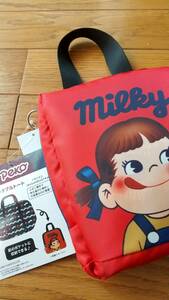  Mill key! Peko-chan! high capacity poketabru tote bag!W43×H30×D14 centimeter! a little tatami .. high capacity .. . carrying convenience! light weight! tag equipped 
