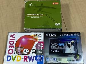 *TDK*CITEK*DVD-RW*4.7GB*120min*3 вид * кейс входить *18 шт. комплект *