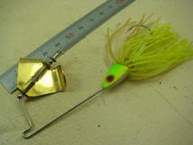 エバーグリーン デルタフォース バズベイト グローチャート 島 EverGreen DeltaForce Buzzbait 夜光 Glow 10g_画像2