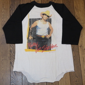 1988 USA製 Ricky Van Shelton TOUR ラグラン Tシャツ L リッキーヴァンシェルトン ツアー カントリー バンド ロック 80s ヴィンテージ