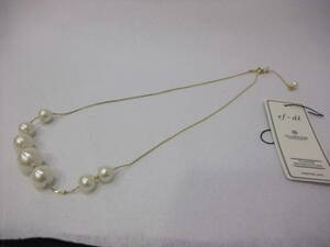  ef-de ef-de pearl necklace unused goods 