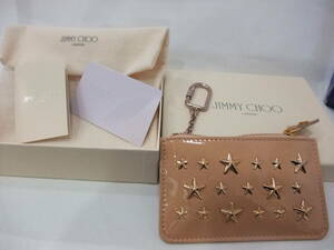 ジミーチューJIMMY CHOO　キーフック付きコインケース　未使用品