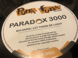 12”★Paradox 3000 / Bulgaria / Let There Be Light / ファンキー・ブレイクビーツ!!