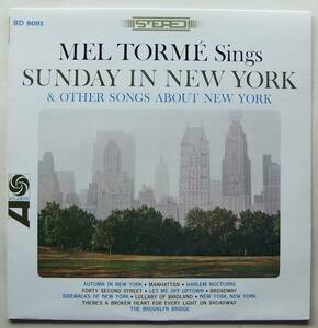 ◆ MEL TORME Sings Sunday In New York ◆ Atlantic P-7718 ◆