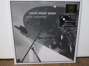 sealed 未開封 EU-original What Happened (analog) Rosset Meyer Geiger アナログレコード vinyl