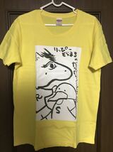 GS392●飯田里穂 徳井青空 りっぴー そらまる だらだらごろごろ Tシャツ Lサイズ イエロー_画像1