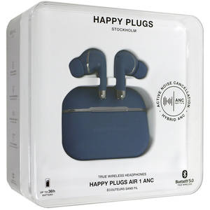【中古】Happy Plugs 完全ワイヤレスイヤホン AIR1 ANC BLUE 未使用