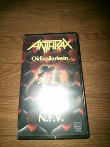 [ video ] VHS ANTHRAX Oidivnikufesin N.F.V. Live Anne slacks 