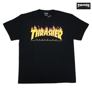 新品 THRASHER Tシャツ XLサイズ スラッシャー スケーター スケボー ストリート ブラック 黒 TH91130