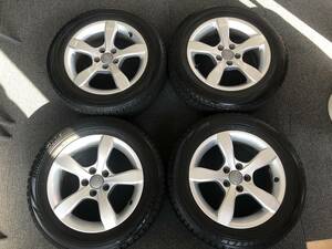 美品　手渡し可　アウディ　A1　 スポーツバック　純正　ブリザック　VRX　185/60R15　６ＪＸ１５ ＰＣＤ１００　５穴　ET29 ハブ径５６