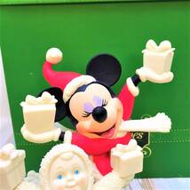 レア★ミニーマウス ミニー Minnie Mouse クリスマス Christmas ディズニー ショーケース フィギュア★ディズニー Disney 陶器製_画像3