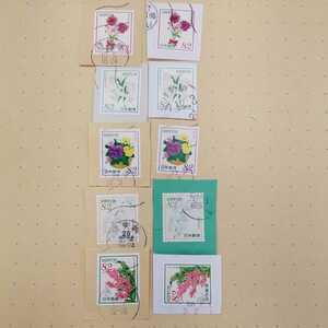  used . stamp ... none. flower series no. 4 compilation Heisei era 27 year 7 month 31 day issue 10 sheets 