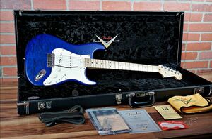 Fender Custom Shop Deluxe Stratocaster 2015 Satin Transparent Cobalt Blue With AAA Quilted Maple Top フェンダー カスタムショップ