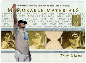 ANGELS-BLUEJAYS-CARDINALS△TROY GLAUS/2003 TOPPS TRIBUTE MEMORABLE MATERIALSリフジャージ!