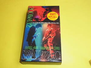 BALZAC / Live at ON AIR EAST. Tokyo.12th.January 2001 20010112 ビデオテープ バルザック 限定品 ステッカー付き