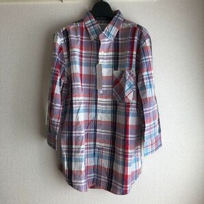 新品！REAL WORDS チェックシャツ　七分袖　Ｌ