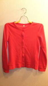 ★UNIQLO JAPAN★Ladies Tops ユニクロレディーストップス サイズM USED IN JAPAN 中古品　USED 　RED赤