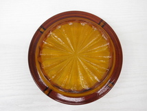 ★YC3191　未使用品　SOGA GLASS　灰皿 アンバー　ASH TRAY　喫煙具　煙草用具　煙草　タバコ　インテリア　レトロ　送料無料★_画像4