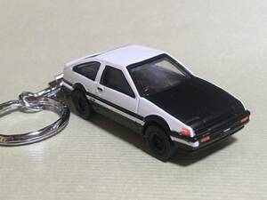 ■即決■キーホルダー■トヨタ トレノ GT-APEX■AE86 カーボンボンネット風■ダイキャストモデル■アクセサリー■キーチェーン■