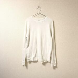 訳アリ★ユニフォームエクスペリメント ホワイトライン uniform experiment×WHITE LINE★長袖 Tシャツ ロンT size 2 白 管:B:02