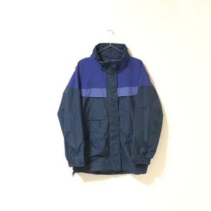 ★コロンビア Columbia★ナイロン ジップアップ ブルゾン ジャケット ウインドブレーカー ネイビー size M 管:B:02