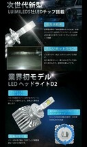 (P)D2S/D2R 業界初 無加工で簡単に純正HIDをLEDヘッドライト化 ジューク F15 H26.7 ～ HID装着車 車検対応 6500k_画像6