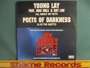 Young Lay F. Mac Mall & Ray Luv ： All About My Fetti 12'' c/w Poets Of Darkness - 21 In The Ghetto Main Mix // New Jersey Drive