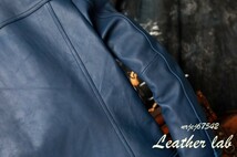 カウハイド　フルグレインレザー　サードタイプ Gジャン 　ライダース レザージャケット　3XLサイズ　3rd 　ベジタブルタンニン 牛革　507_画像9