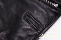 シープスキン アビエイタースタイル ダブルライダース レザージャケット ブラック Sサイズ　イタリアンレザー ラム 羊革_画像7
