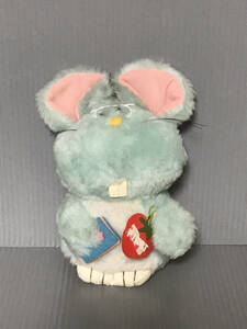  подлинная вещь Vintage Showa Retro с биркой First Bb lato мышь мягкая игрушка синий сделано в Японии 