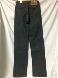 新品 90s USA製 LEVI'S リーバイス 501 501-0658 BLACK DENIM 先染め ブラックデニム W30 L34 (L-5-5)