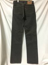 新品 90s USA製 LEVI'S リーバイス 501 501-5958 BLACK DENIM 先染め ブラックデニム W30 L34 (L-5-3)_画像1