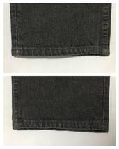 新品 90s USA製 LEVI'S リーバイス 501 501-5958 BLACK DENIM 先染め ブラックデニム W30 L34 (L-5-3)_画像3