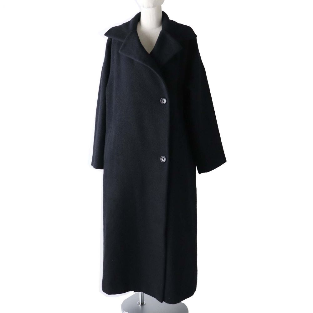 当店限定販売】 四次元 日本製 ブラック Aライン ロングコート ウール アウター - ロングコート