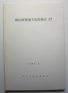 岡山県埋蔵文化財報告　１７　岡山県教育委員会　1987.3