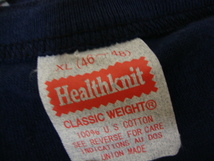 価格\4.730- ヘルスニット【Healthknit】906L ヘンリーネック Tシャツ-長袖☆color【NAVY】size【XL】/ U.S.A COTTON/正規新品_画像5