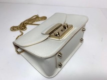 良品★送料無料★ フルラ FURLA レザー メトロポリスミニ ショルダーバッグ チェーンショルダーバッグ ☆_画像8