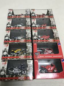 newray社 1/32 ドゥカティ シリーズ ミニチュアモデル 10台セット 750 lmola 250 BICILINDRICO 900 SS 900 MH その他 未使用品