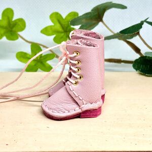 革細工 ミニチュア編み上げブーツ miniature boots.