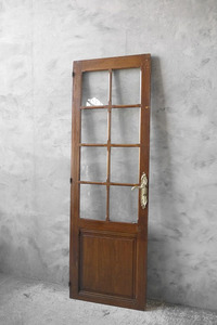  antique France glass × wood door B door fittings store furniture 