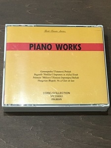 CD/3CD/クラシック・ピアノ選集/ハンガリー狂詩曲第２番/PIANO WORKS/GYMNOPEDIES/中古