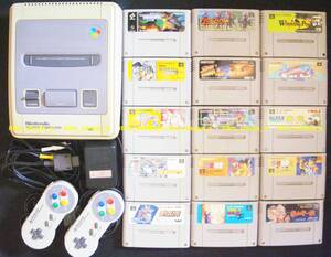 ■SFC■スーパーファミコン 本体■ロックマン■スーパーストⅡ■ファイナルファイト2■ドラゴンボールZ■ソフト 15本セット■