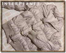 ☆INTERPLANET IP・IP　インタープラネット　ダウンジャケット　薄茶☆_画像1