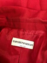 EMPORIO ARMANI エンポリオアルマーニ　レディース　レッド　スカートスーツ セットアップ　上下　　38表記_画像3