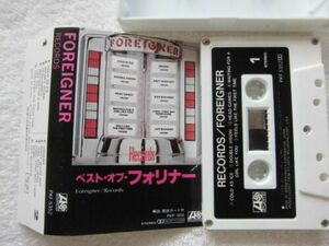 国内盤 全10曲収録ベスト盤 / FOREIGNER / RECORDS / Japan Cassette Tape / PKF-5352 / 1982 / Lou Gramm / Waiting For A Girl Like You 